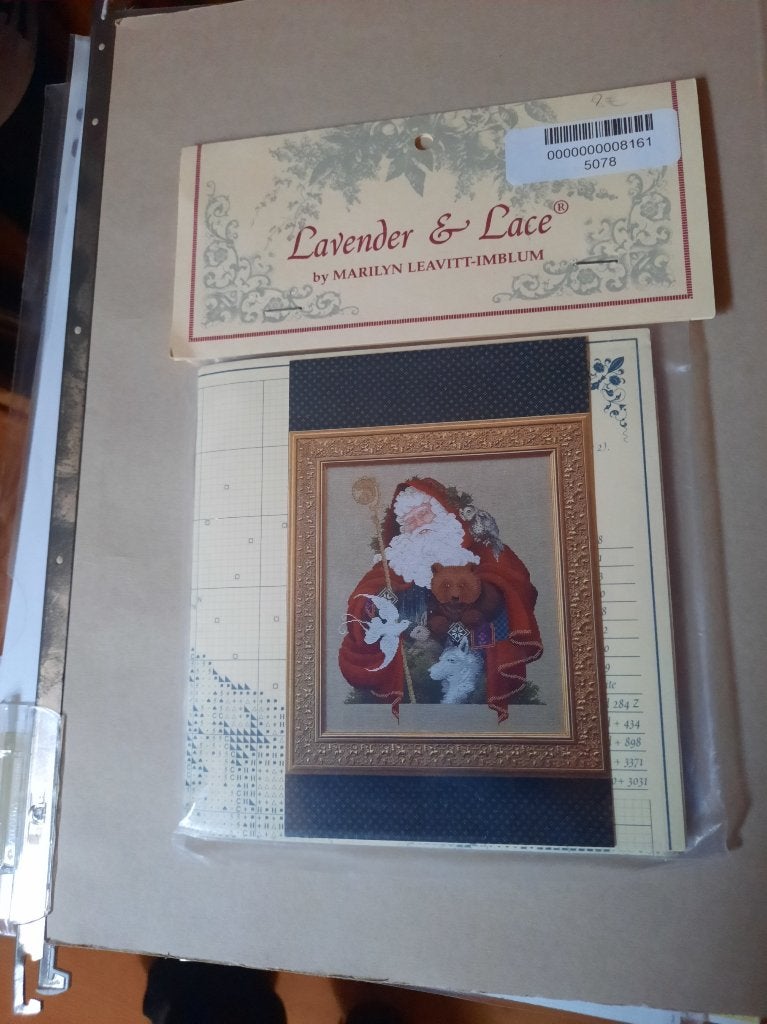 Lavender & Lace Origineel patroon - Santa of the Forest, Ophalen of Verzenden, Nieuw, Handborduren, Patroon