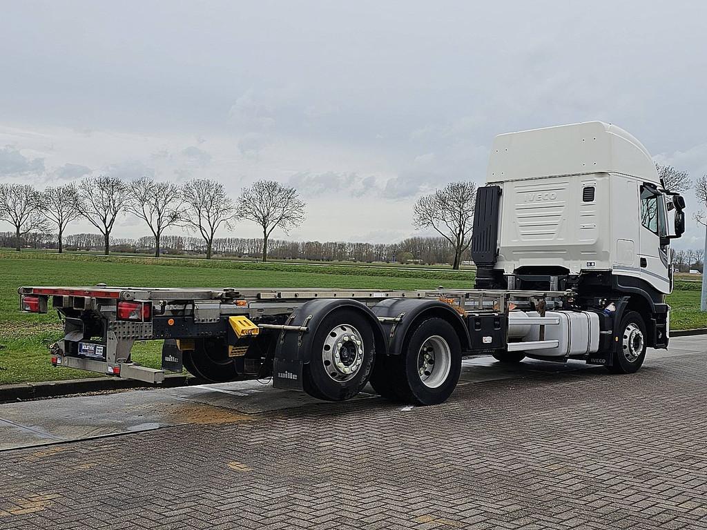 IVECO AS260S42 STRALIS 6x2 intarder alcoa's, Automaat, Euro 6, Iveco, Wit