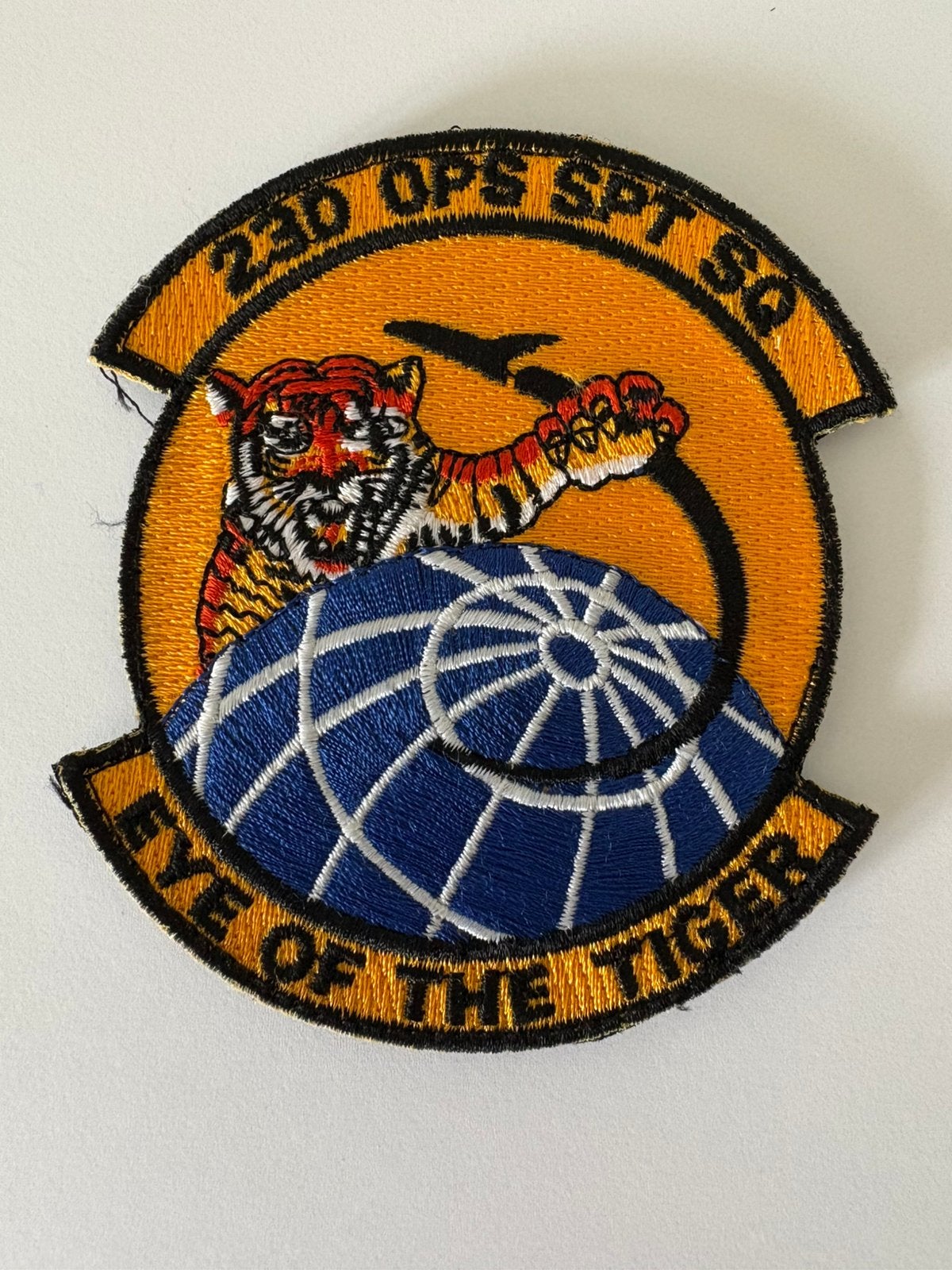 USAF 23RD OPS SUPPORT SQ EYE OF THE TIGER Patch, Verzamelen, Ophalen of Verzenden, Luchtmacht, Nederland, Embleem of Badge