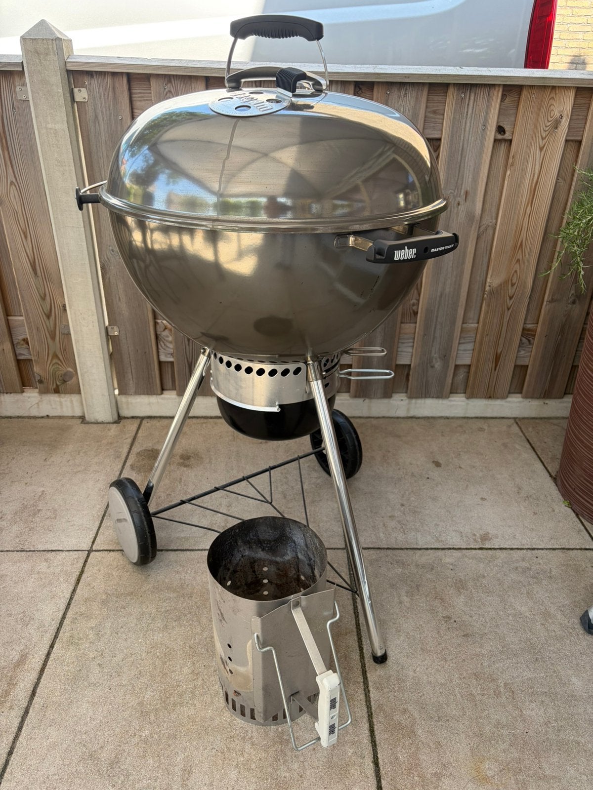 Weber barbecue master-touch 55cm buitenzijde rooster, Tuin en Terras, Ophalen, Gebruikt, Met accessoires