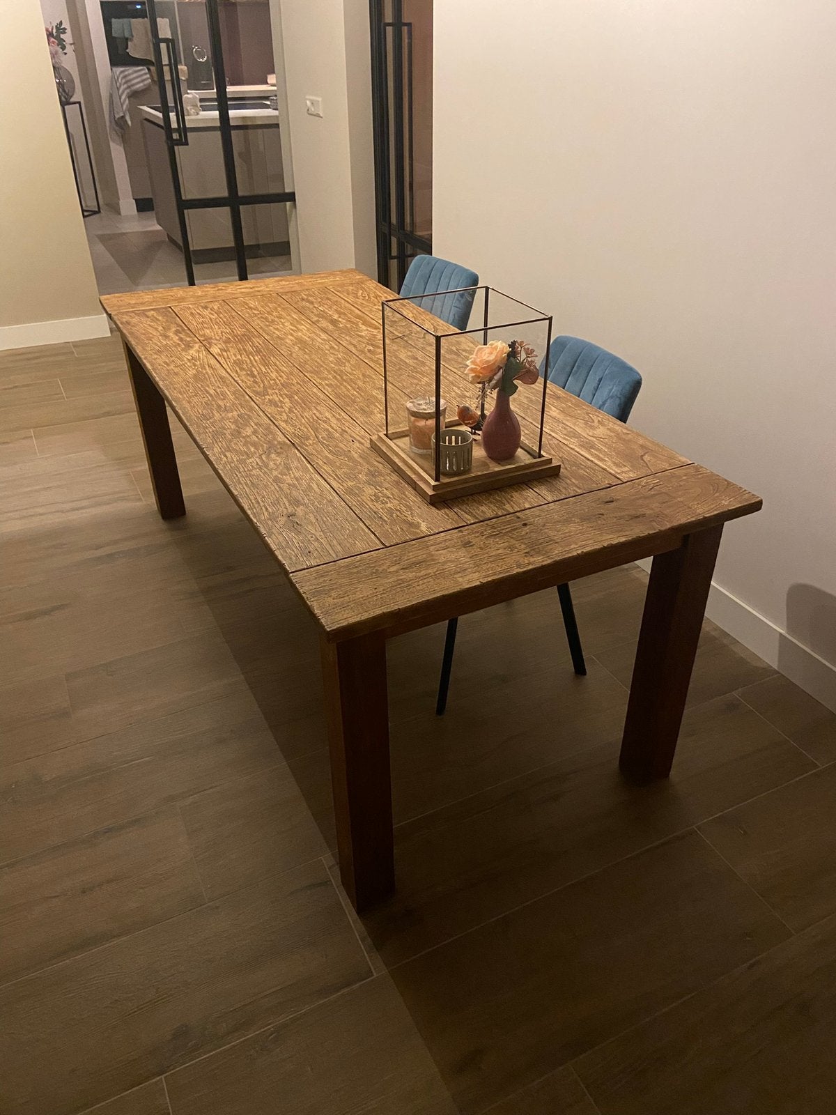 Nette eettafel, Huis en Inrichting, Tafels | Eettafels, Ophalen, 50 tot 100 cm, Zo goed als nieuw, Vijf personen of meer