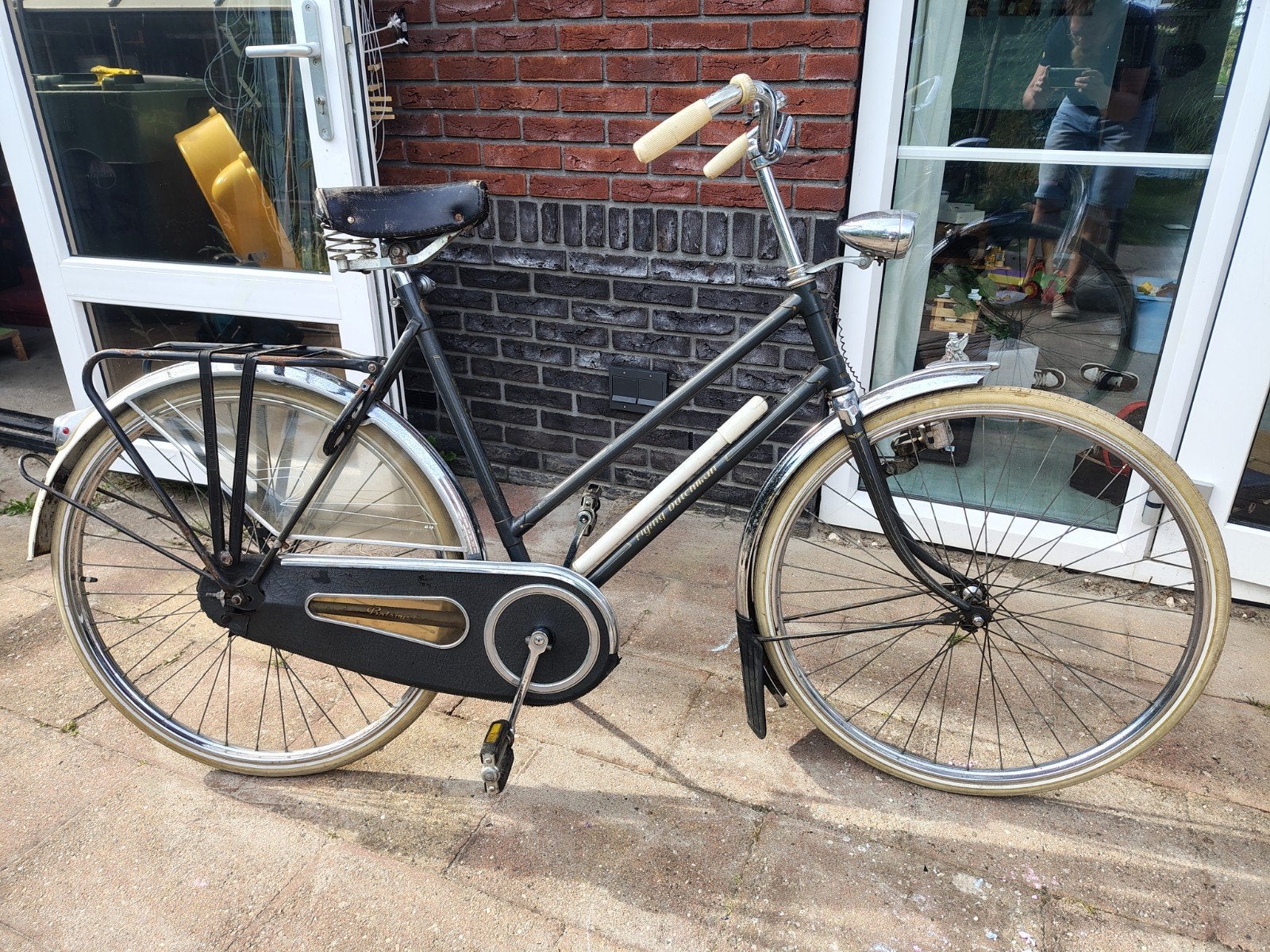 Batavus Flying Dutchman 1957(!), Ophalen, Terugtraprem, Batavus, Jaren '50