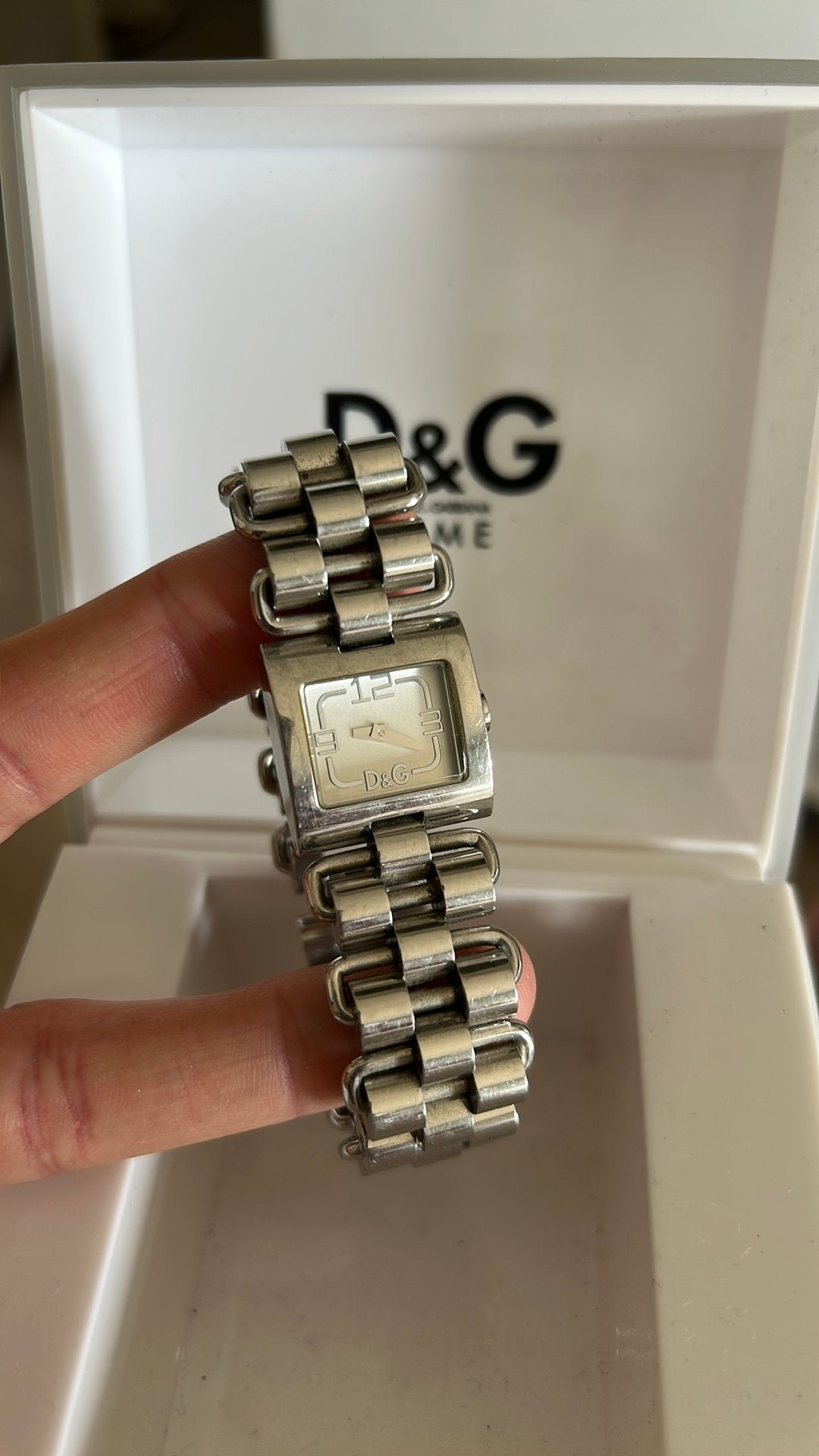 Dolce Gabanna Dames Horloge, Ophalen of Verzenden, Gebruikt, Zilver