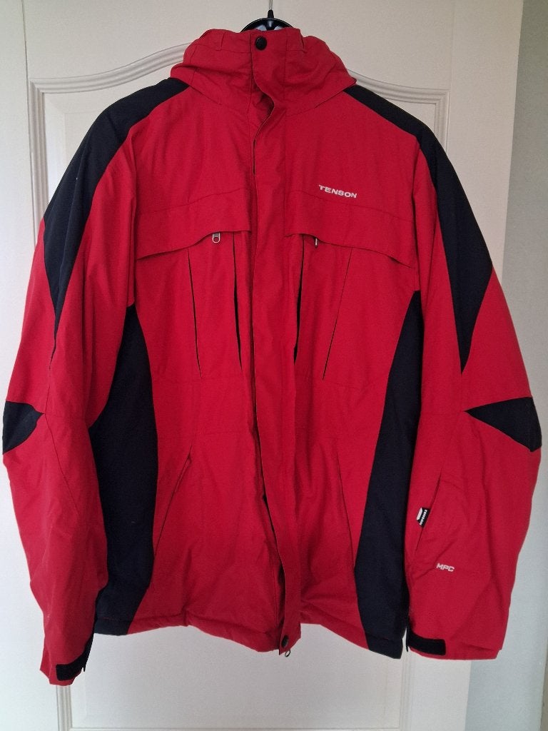 TENSON Ski-jack, winterjas XXL rood, Ophalen of Verzenden, Zo goed als nieuw, Overige maten, Rood
