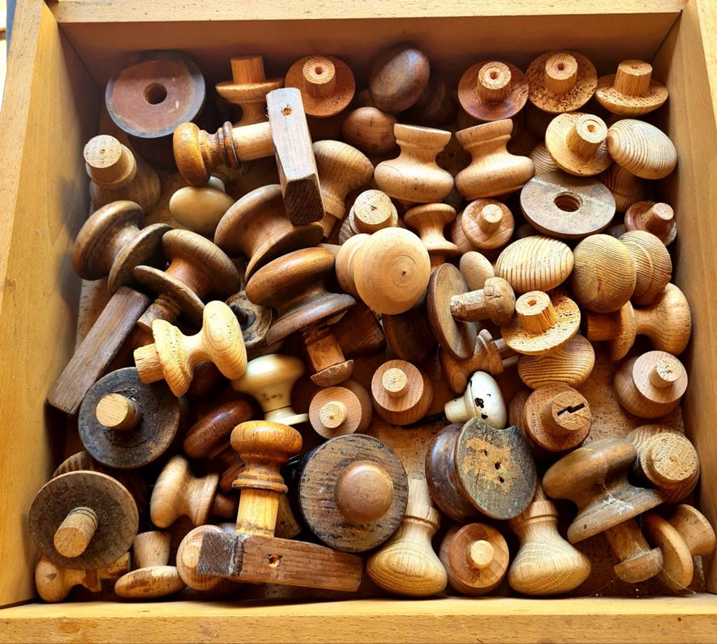 Authentieke houten deurknoppen - Diverse stijlen, Ophalen of Verzenden