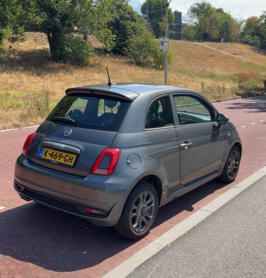 Fiat 500 1.2 69pk | 2020 Grijs | Automaat, Auto's, 40 €/maand, 4 cilinders, 4 stoelen, Parkeersensor