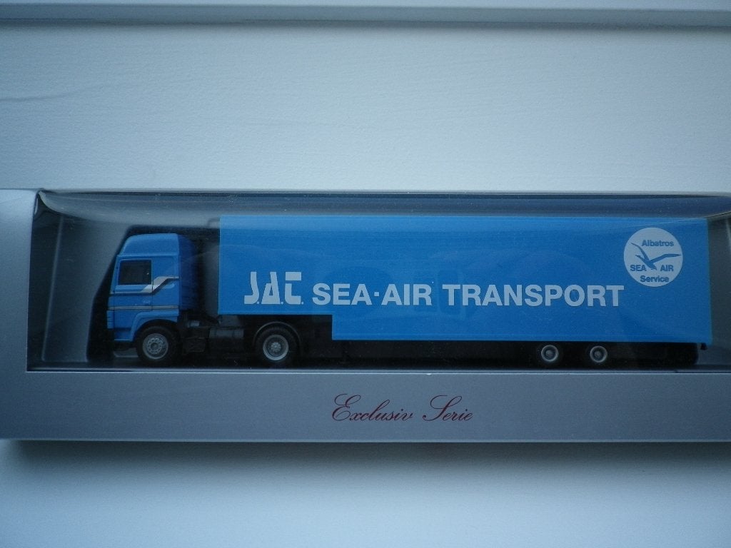 Herpa Renault R luchtvracht trailer sea air transport. nieuw, Ophalen of Verzenden, Nieuw, Bus of Vrachtwagen, Herpa