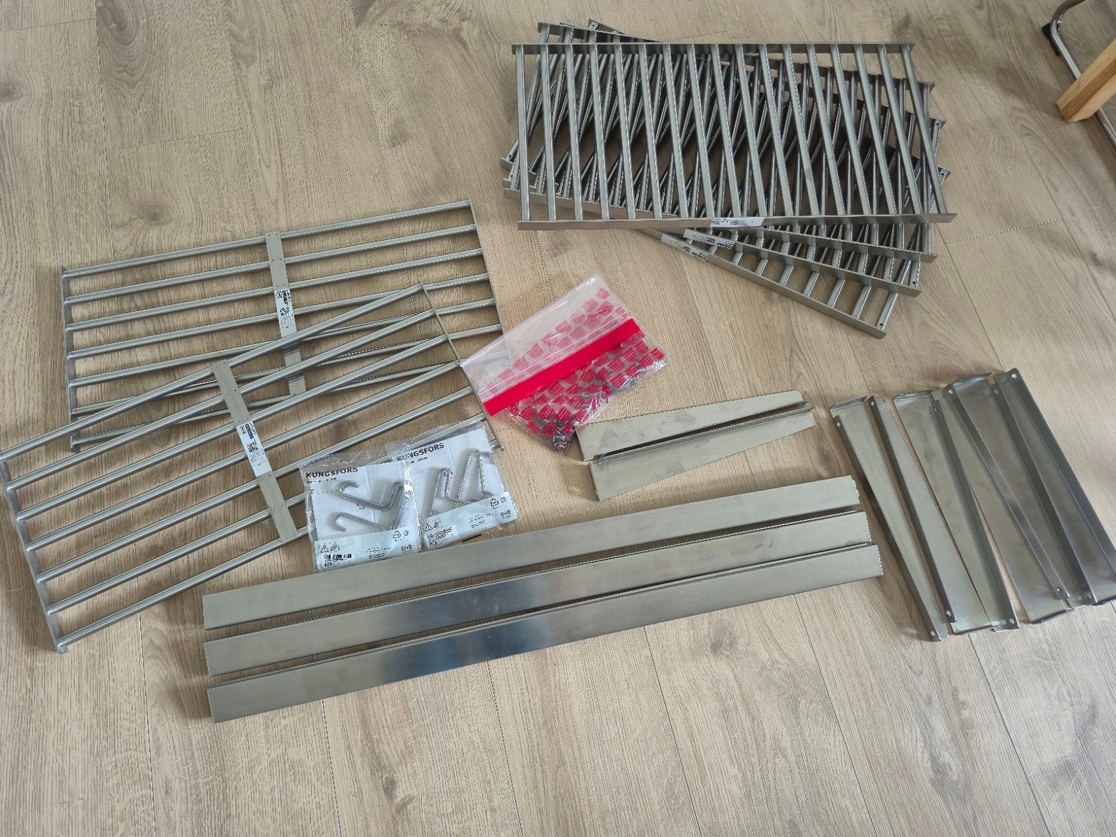 IKEA KUNGSFORS Wandrek - Roestvrij staal, Huis en Inrichting, Keuken | Keukenbenodigdheden, Gebruikt, Overige typen, IKEA, Metaal
