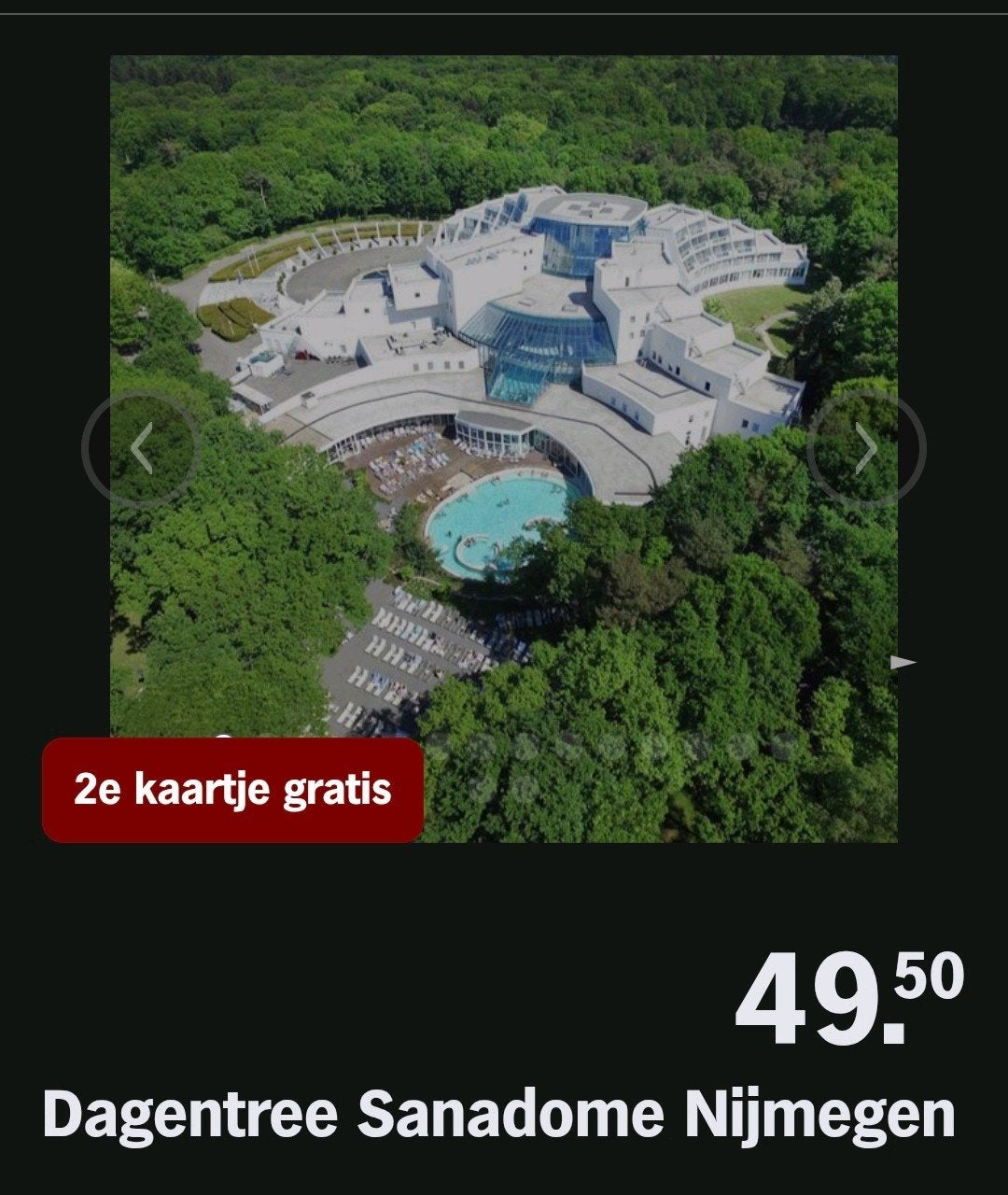 SANADOME NIJMEGEN ♡ Dagentree - 2e kaartje gratis (AH), Tickets en Kaartjes, Overige soorten, Spa of Sauna