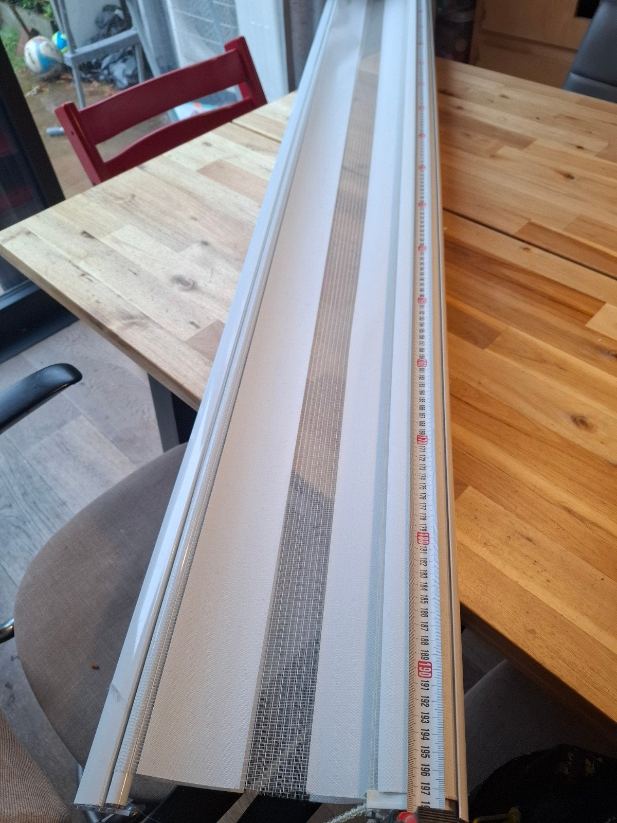 Duo rolgordijn wit diverse afmetingen, Ophalen, Gebruikt, Duo rolgordijn, 198 cm