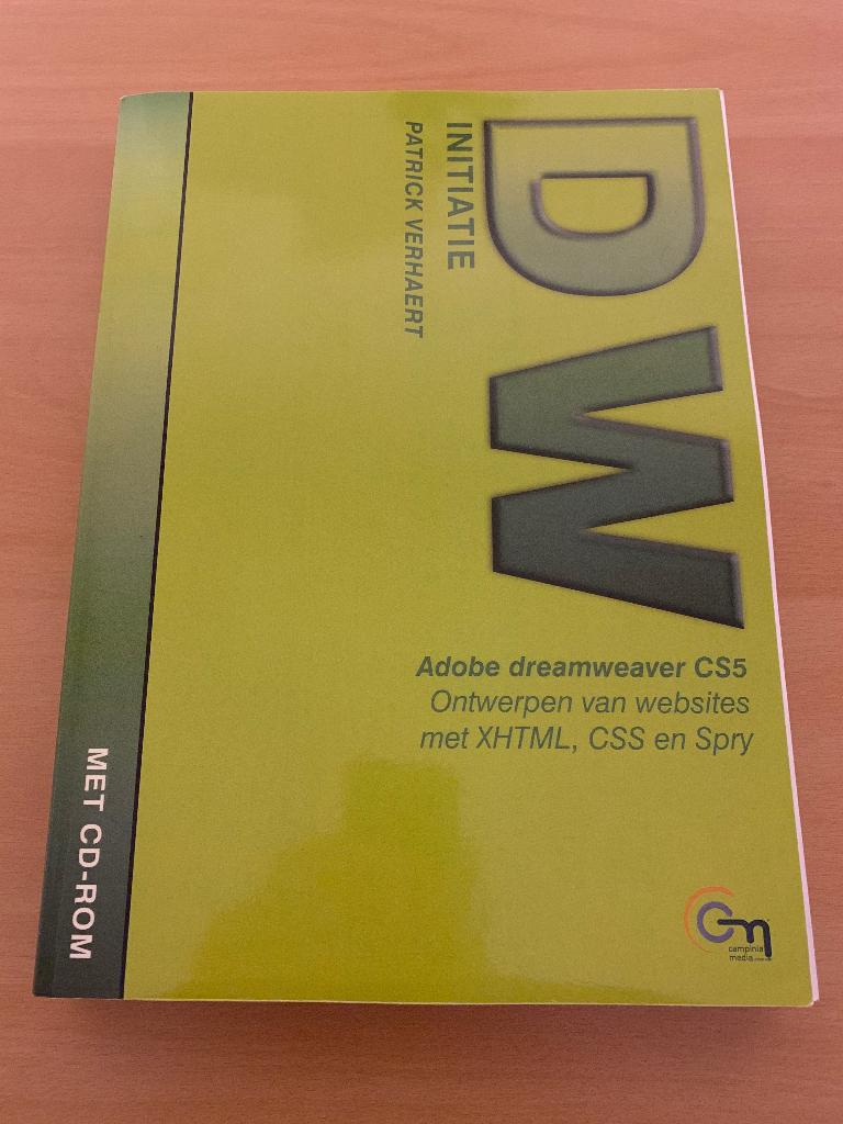 Adobe Dreamweaver CS5 - Initiatie, Ophalen of Verzenden, Zo goed als nieuw, Internet of Webdesign, Patrick Verhaert