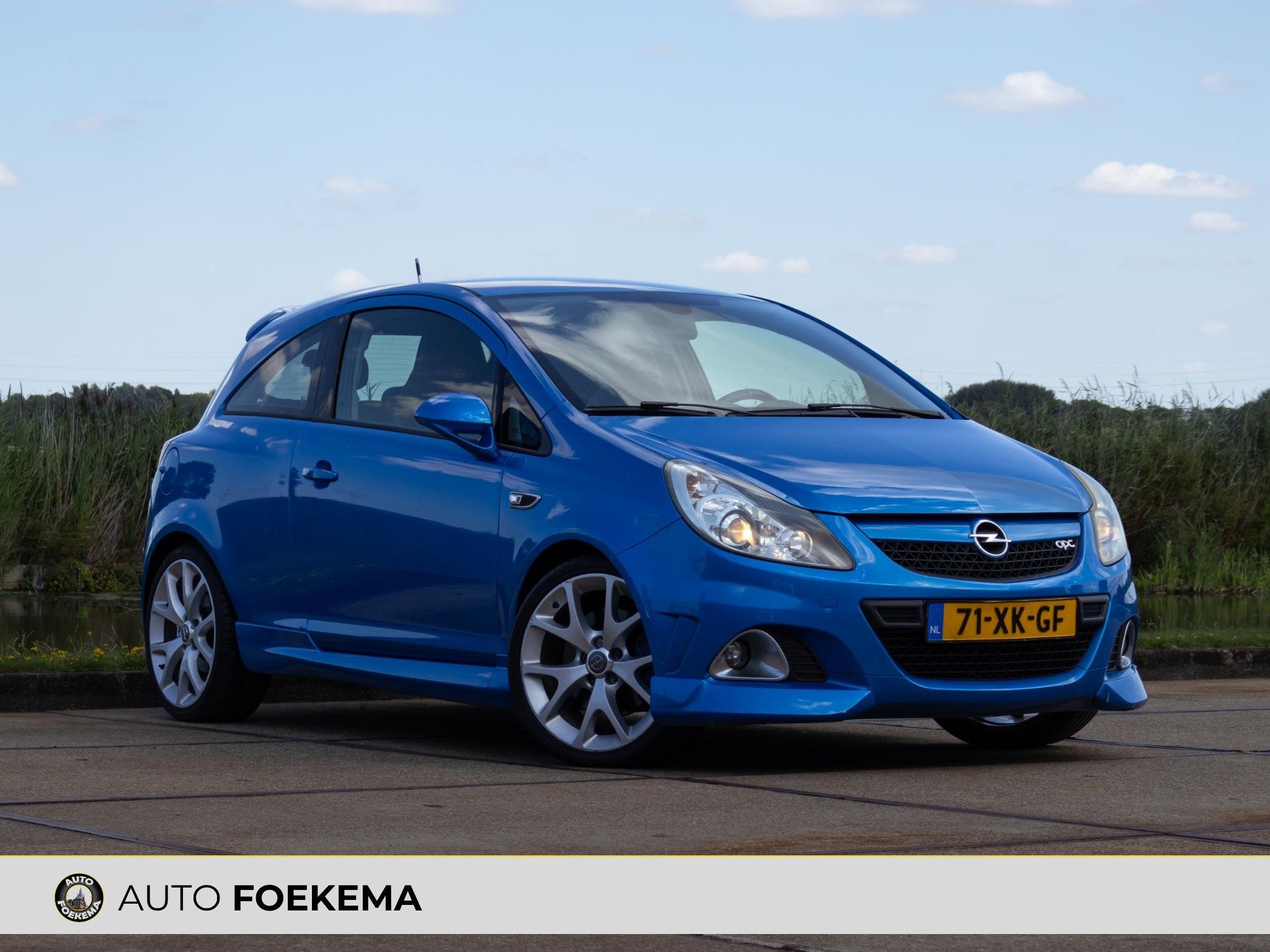 Opel Corsa 1.6-16V T OPC Recaro 18" 192 PK, Auto's, Opel, Stof, Gebruikt, Automatische klimaatregeling, Blauw