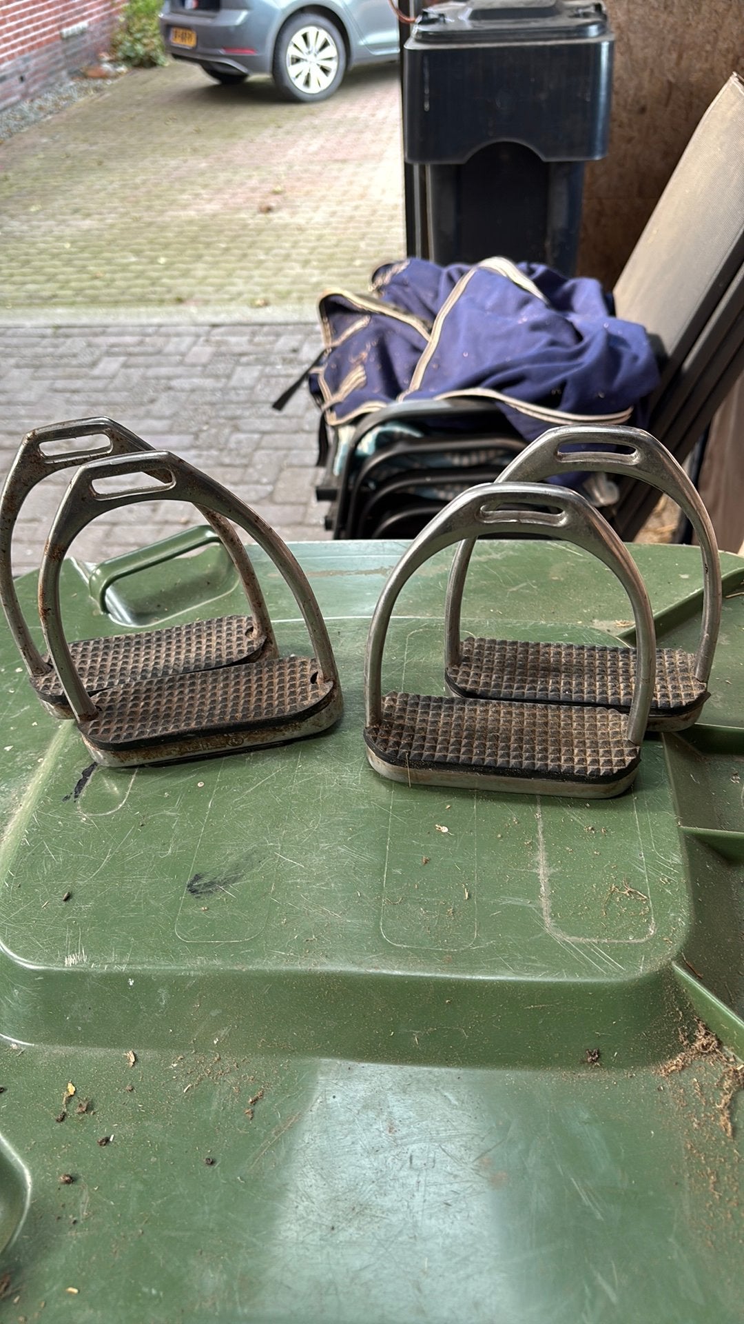 2 paar stijgbeugels, Ophalen of Verzenden, Gebruikt