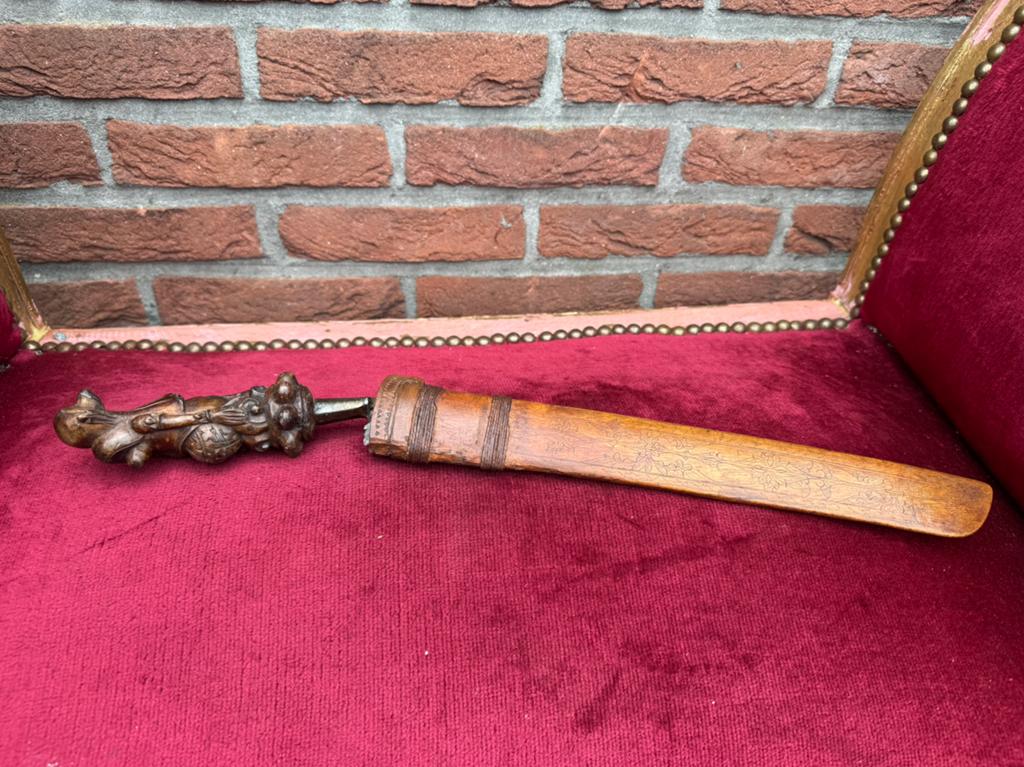 Indische antieke rencong, Verzamelen, Militaria | Algemeen, Overige soorten, Mes of Dolk, Azië, Ophalen of Verzenden