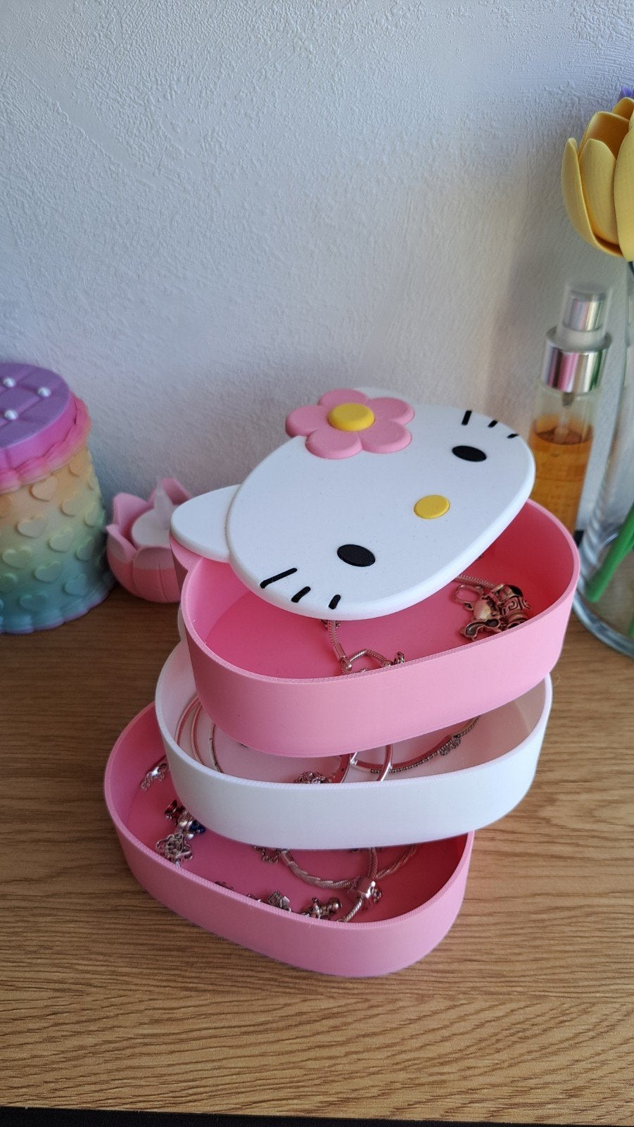 Hello Kitty opbergsysteem voor sieraden of kleine dingetjes., Roze, Ophalen of Verzenden, Nieuw, Overige typen