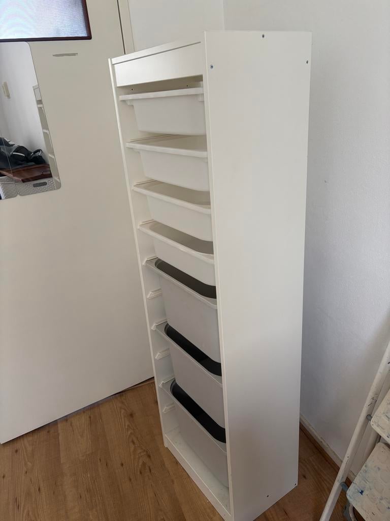 Ikea Trofast opbergkast met bakken - 30x46x146 cm, Ophalen, Zo goed als nieuw, 75 tot 100 cm, Minder dan 50 cm