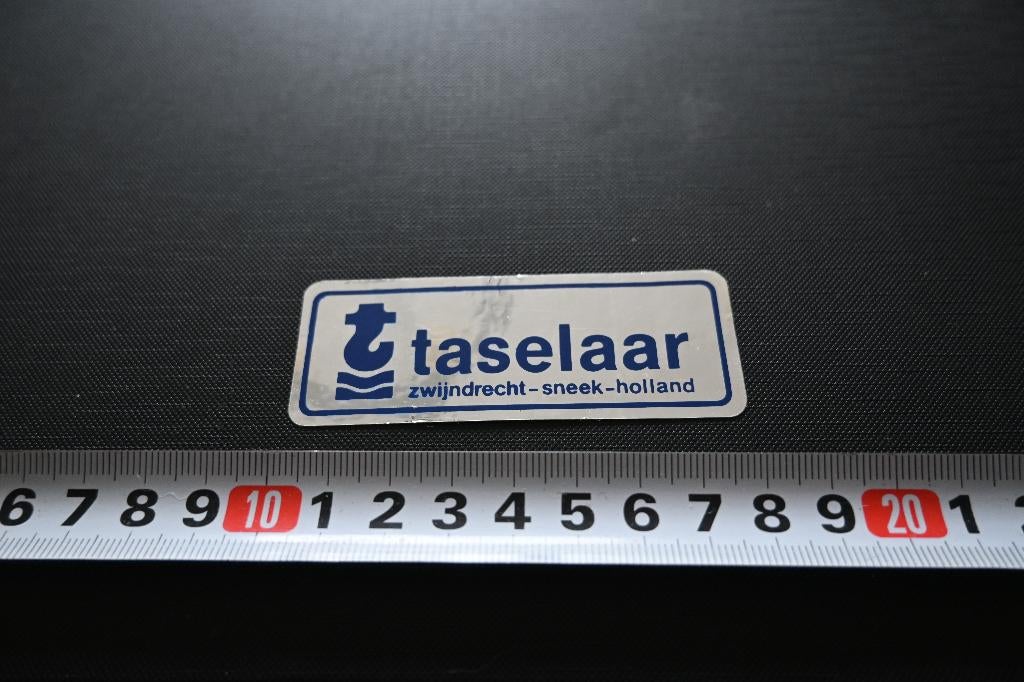 sticker folie TASELAAR zwijndrecht sneek holland, Ophalen, Zo goed als nieuw