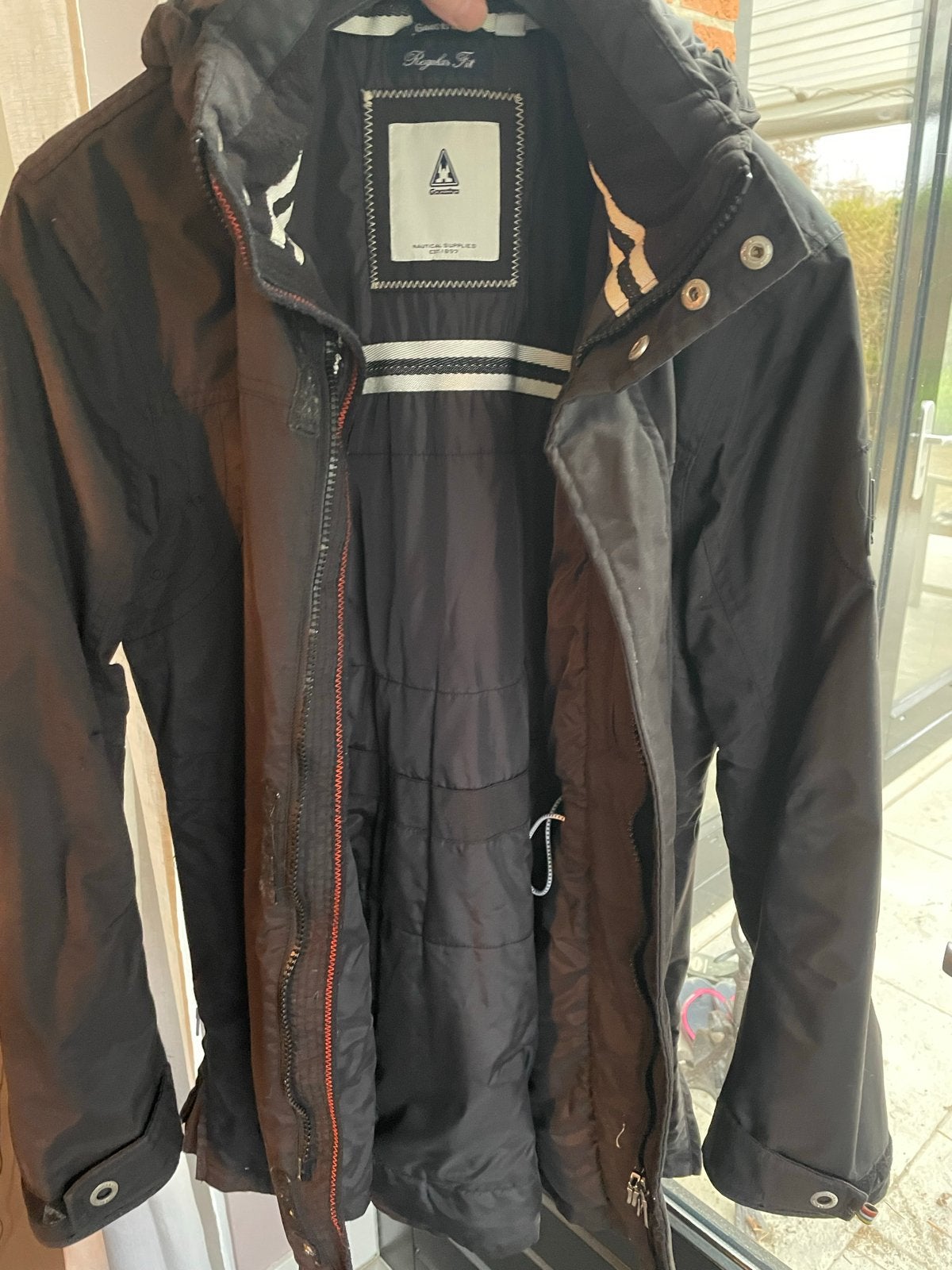 Gaastra zwarte winterjas  (L) warm en comfortabel, Ophalen of Verzenden, Gedragen, Zwart