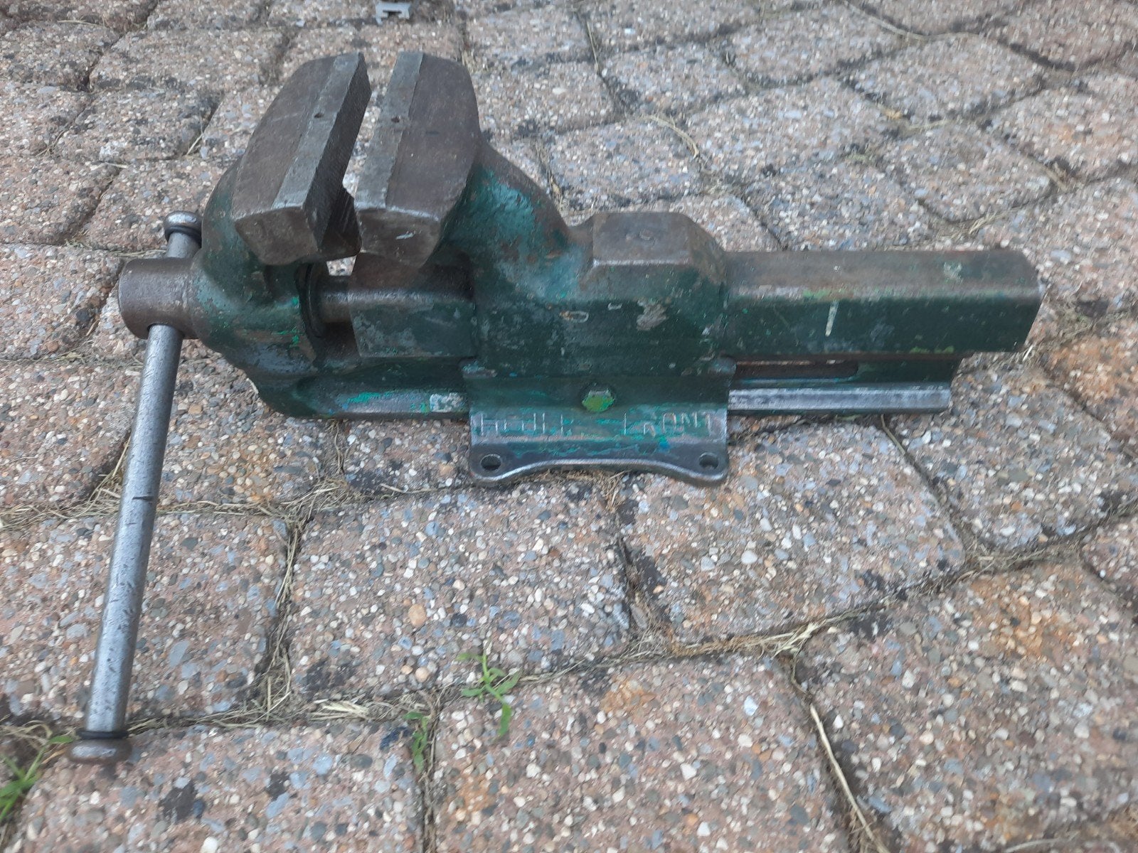 Professionele heuer front bankschroef, Doe-het-zelf en Verbouw, Werkbanken, Ophalen, Gebruikt, Minder dan 70 cm, Bankschroef