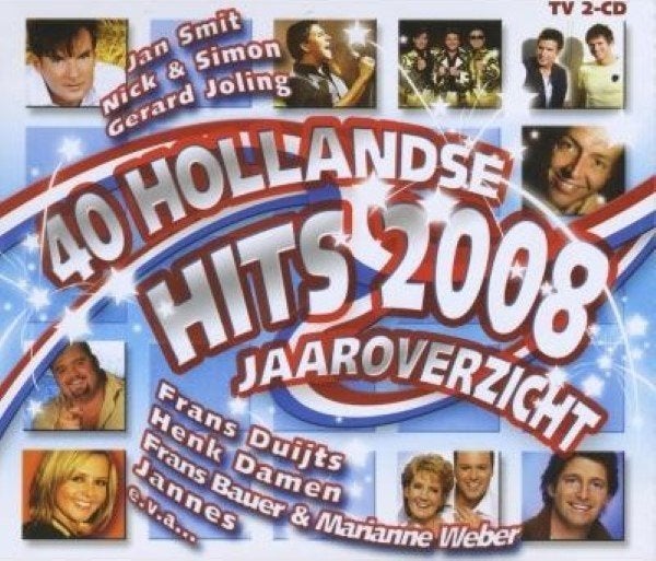 Various – 40 Hollandse Hits Jaaroverzicht 2008 2XCD, Verzenden, Zo goed als nieuw, Pop, Album