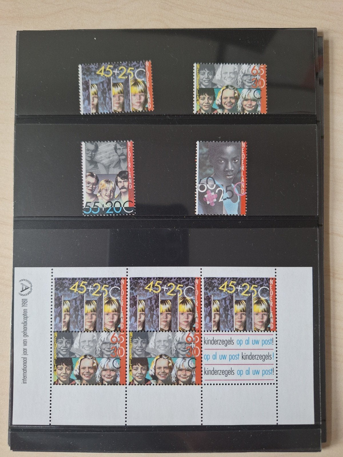 Kinderpostzegels- int. jaar van gehandicapten- 1981, Ophalen of Verzenden, Na 1940, Postfris