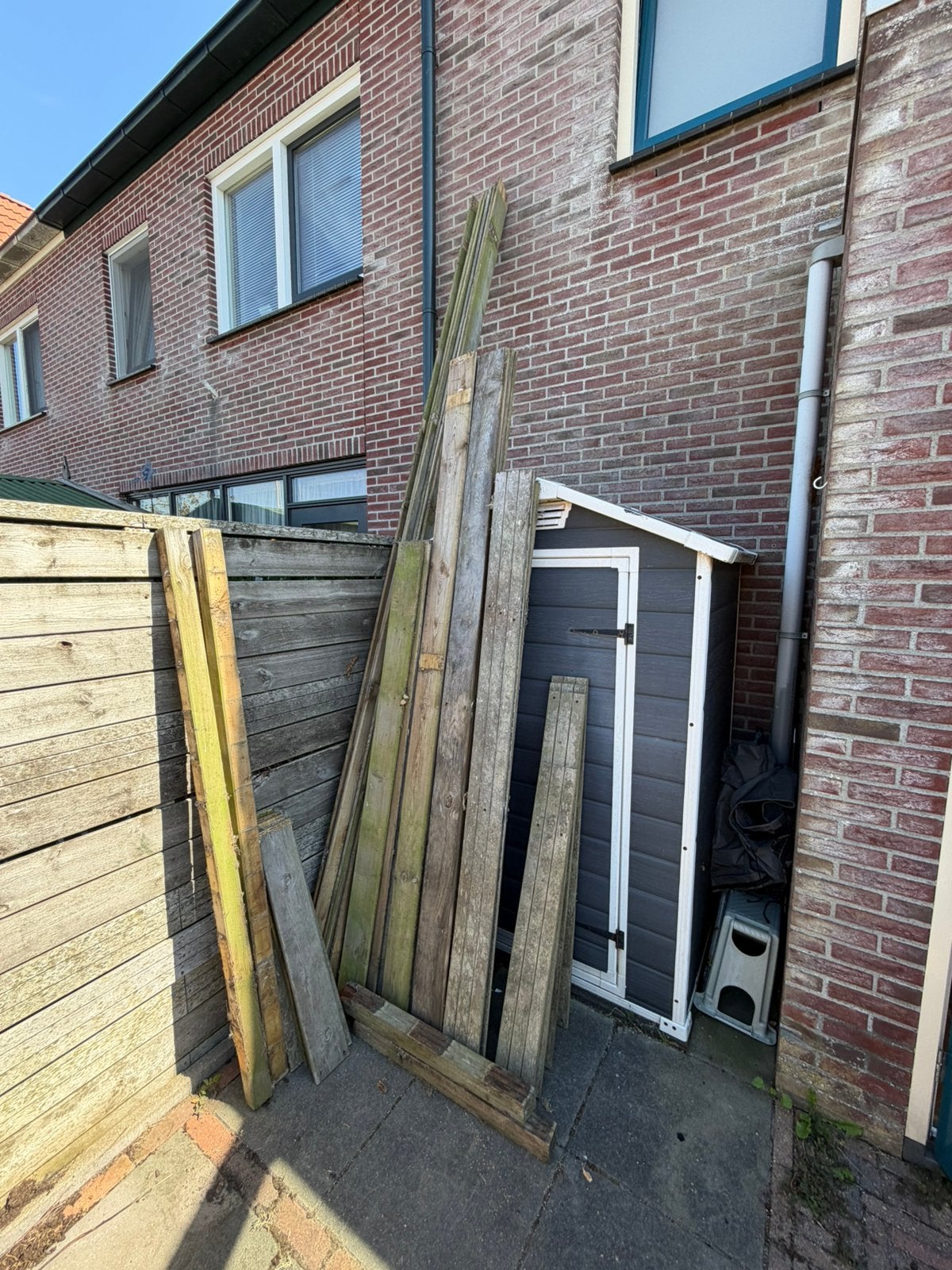 Partij schuttingplanken, Tuin en Terras, 1 tot 2 meter, Minder dan 3 meter, Ophalen of Verzenden, Zo goed als nieuw