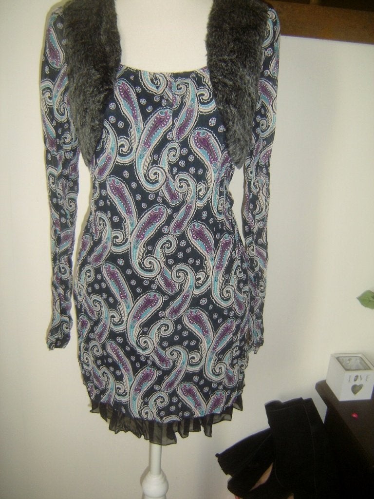 SUPER LEUK en MOOI tuniek met paisley print en bolero mt. M, Maat 38/40 (M), Meerkleurig, Nieuw, Ophalen of Verzenden
