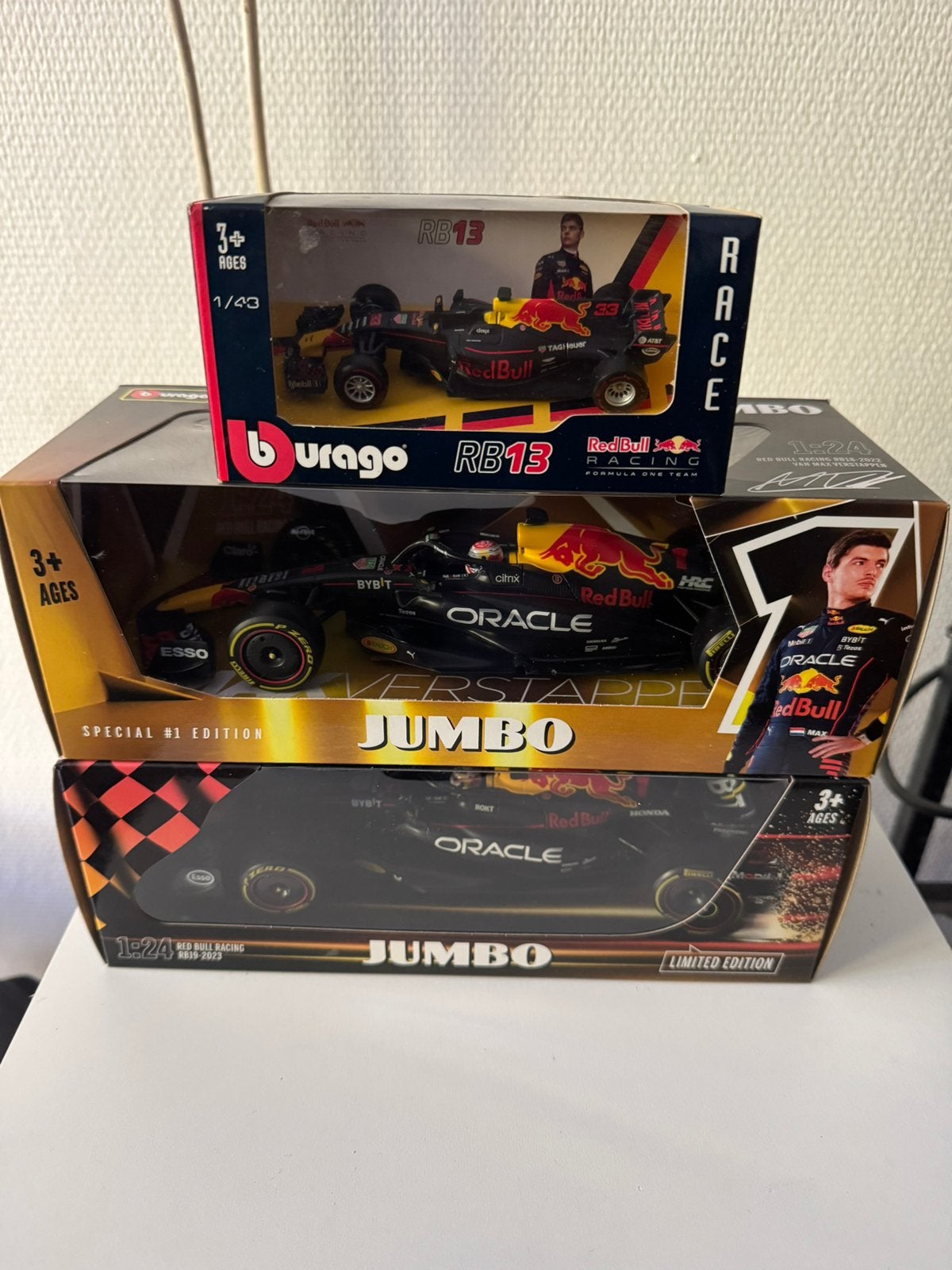 Max verstappen model auto’s, Hobby en Vrije tijd, Ophalen of Verzenden, Zo goed als nieuw, Bburago