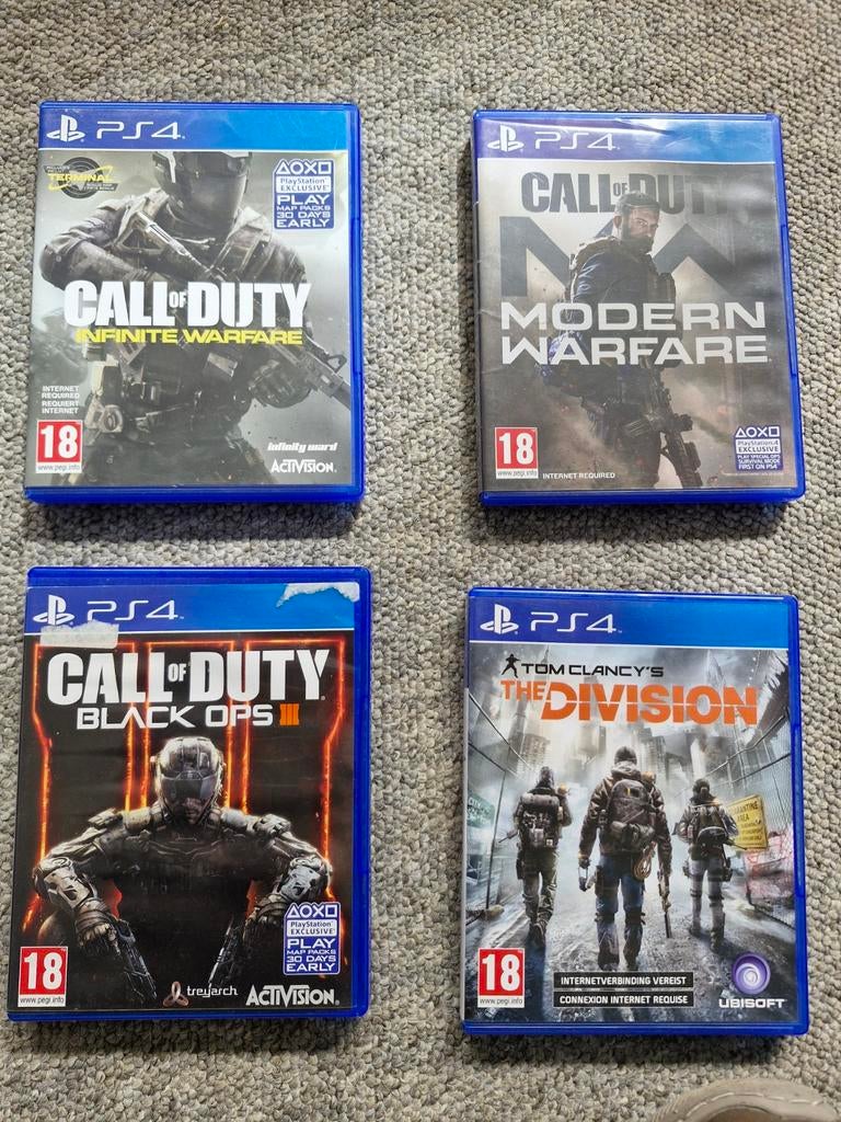 PS4 Games: Call of Duty, Red Dead Redemption 2, Uncharted, Online, Gebruikt, Vanaf 18 jaar, Shooter