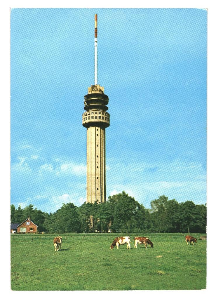 40546 Markelo 1975 Ov TV Toren  zegel Stoomvaart Mij ZL, Ophalen of Verzenden, 1960 tot 1980, Gelopen, Overijssel