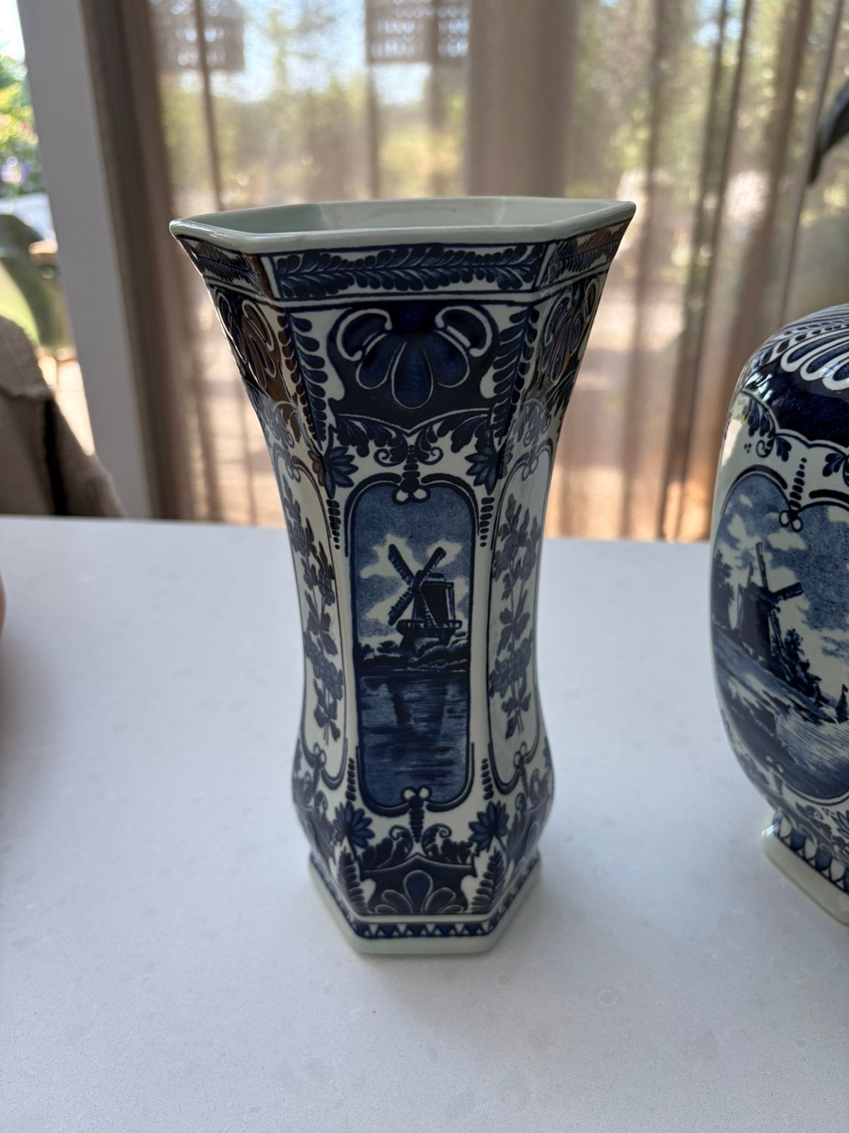 Delftsblauw kaststel, Handgemaakt, Blauw, 30 cm, Ophalen of Verzenden