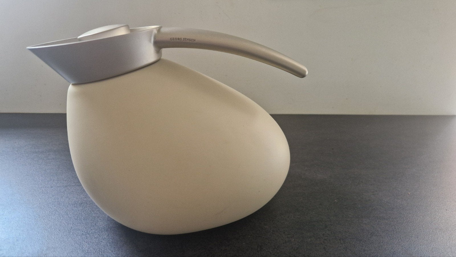 Georg Jensen thermoskan quack, Kunststof, Gebruikt, Overige merken, Ophalen of Verzenden