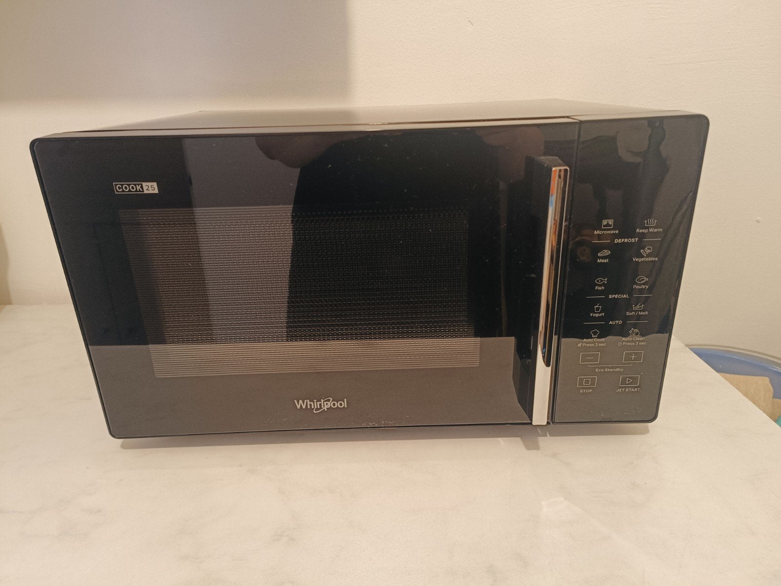 Whirlpool COOK 25 Magnetron - Zo goed als nieuw, Ophalen, Draaiplateau, Magnetron, Zo goed als nieuw
