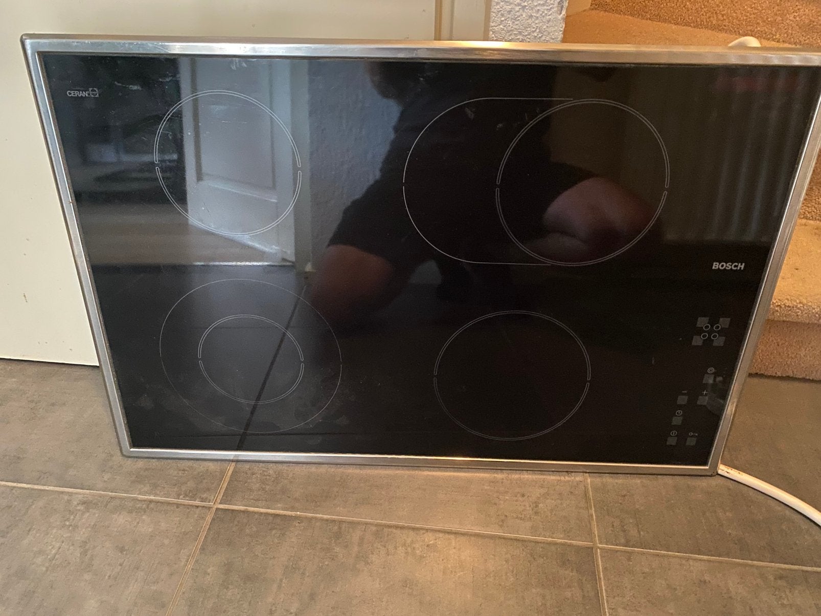 Bosch inductie koopplaat 4/5, Witgoed en Apparatuur, Kookplaten, Ophalen, 4 kookzones, Zo goed als nieuw, Inbouw