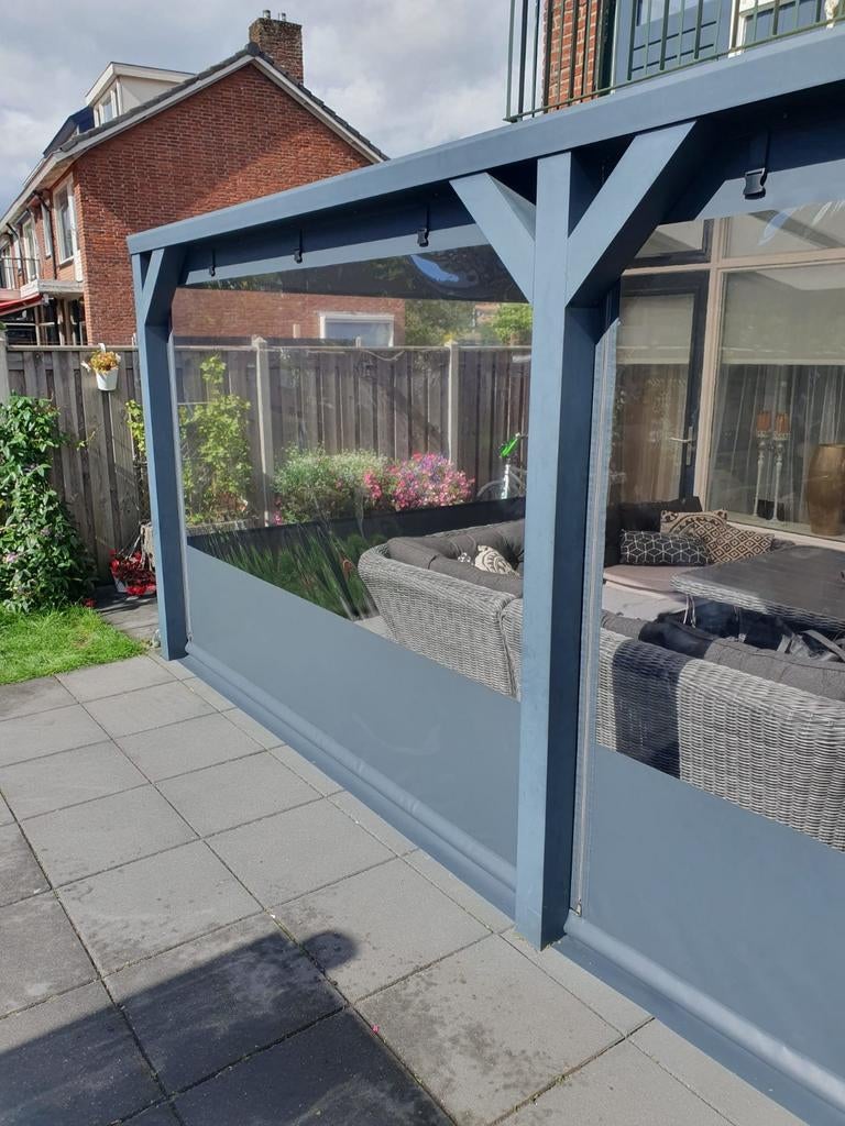 Verandazeilen,serrezeilen,schaduwdoeken, raamfolie, op maat, Tuin en Terras, Overkappingen, Ophalen of Verzenden, Nieuw, Veranda