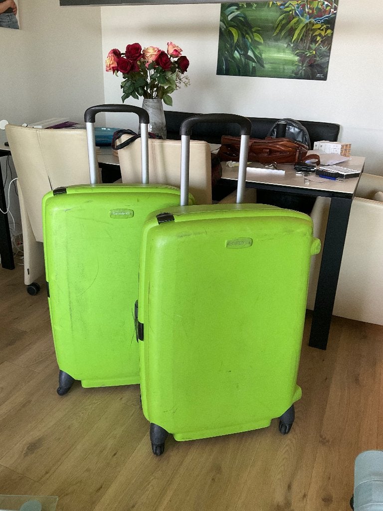 Koffer Samsonite 2X Oyster Twister, Gebruikt, Hard kunststof, 45 tot 55 cm, 70 cm of meer