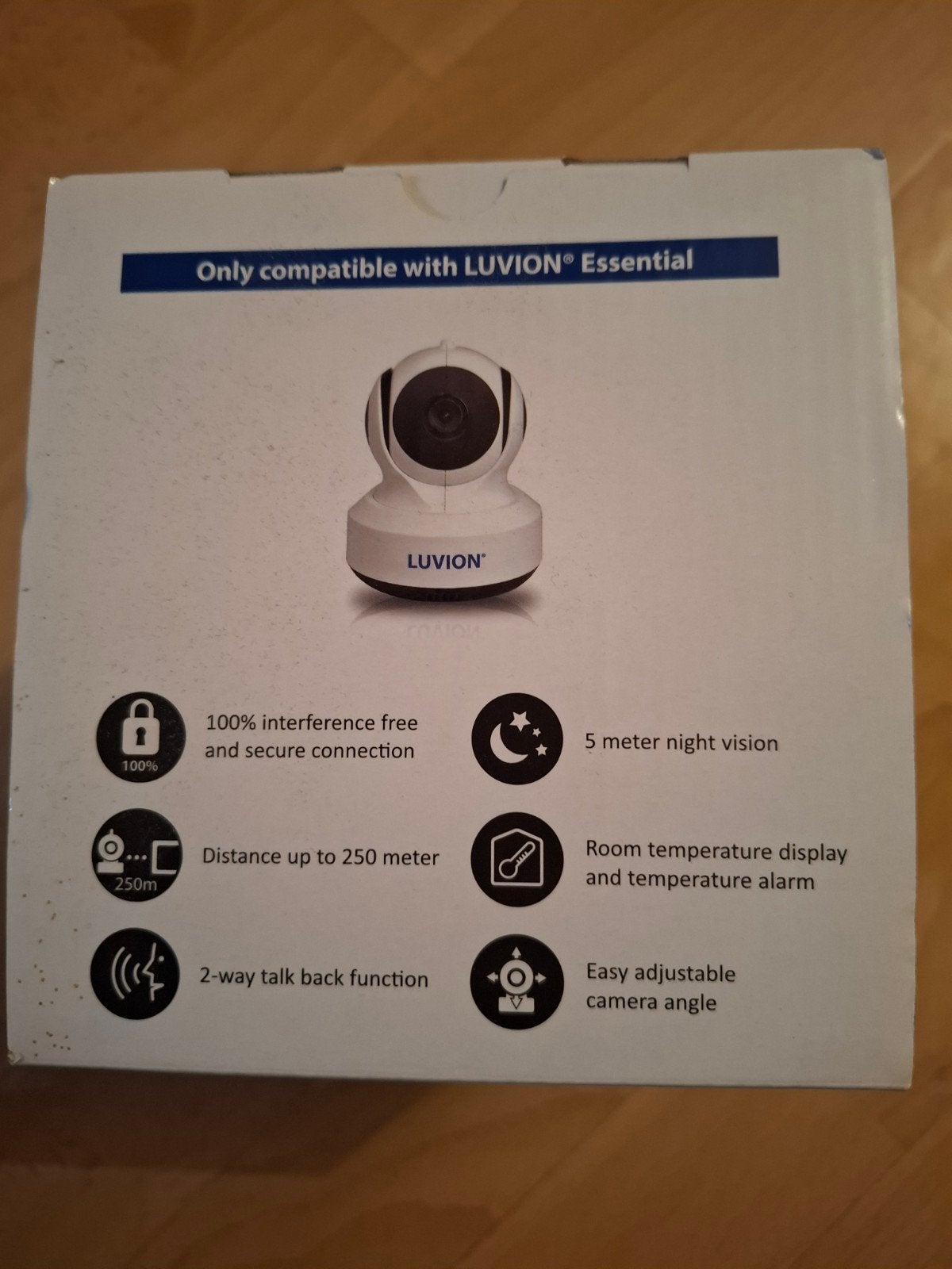 Luvion essential babyfoon camera, Ophalen of Verzenden, Nieuw, 100 tot 250 meter, Camera