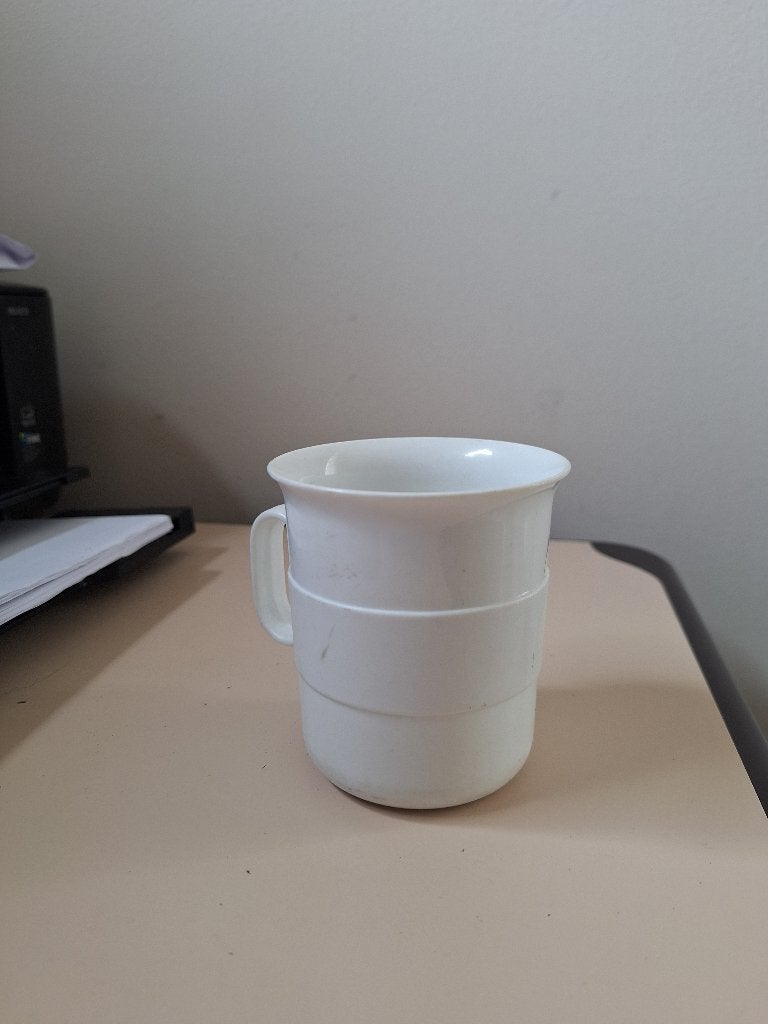beker wit, Kunststof, Ophalen of Verzenden, Zo goed als nieuw, Overige stijlen