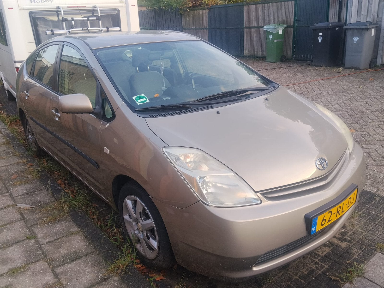 Toyota Prius 1.5 HSD 2005 Beige, Auto's, Euro 5, 1497 cc, Airbags, 4 cilinders