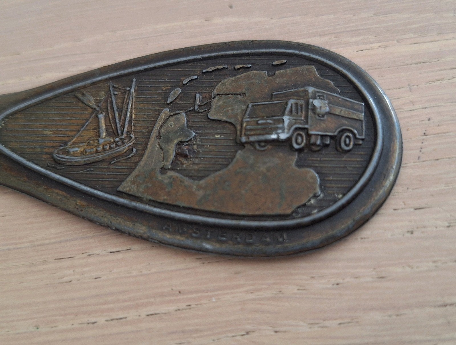 Hesselmans & Zn transport Amsterdam  briefopener, Verzamelen, Ophalen of Verzenden, Gebruikt, Overige typen