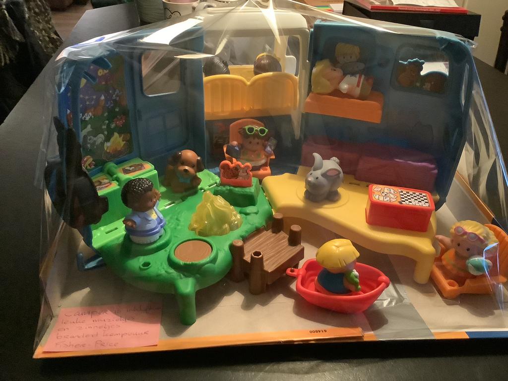 Fisher-Price/Little People speelset camperbus, Kinderen en Baby's, Speelgoed | Fisher-Price, Ophalen of Verzenden, Zo goed als nieuw