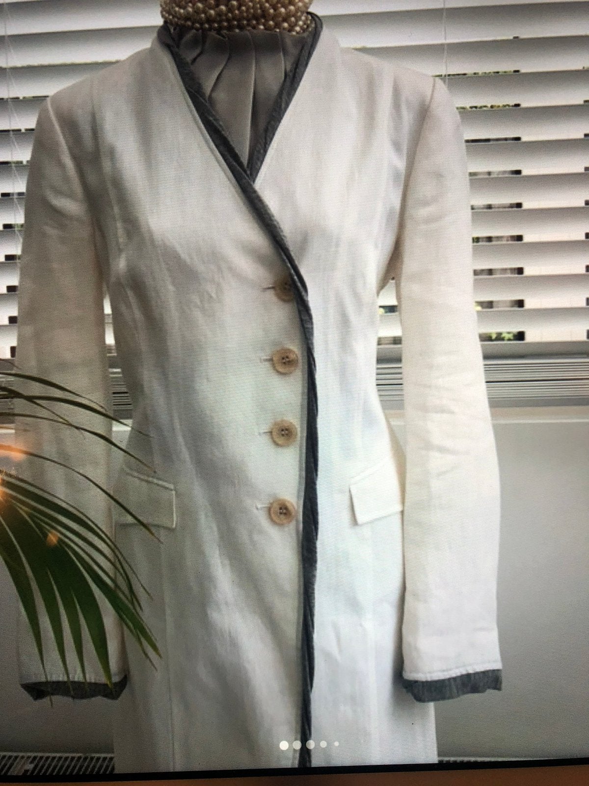Schitterend Josephine & Co blazer crème linnen 42 44 xl xxl, Verzenden, Wit, Maat 42/44 (L), Nieuw