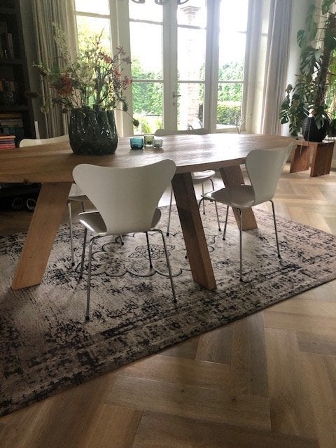 4 vlinderstoelen van Arne Jacobsen, Huis en Inrichting, Stoelen, Ophalen, Gebruikt, Wit, Vier