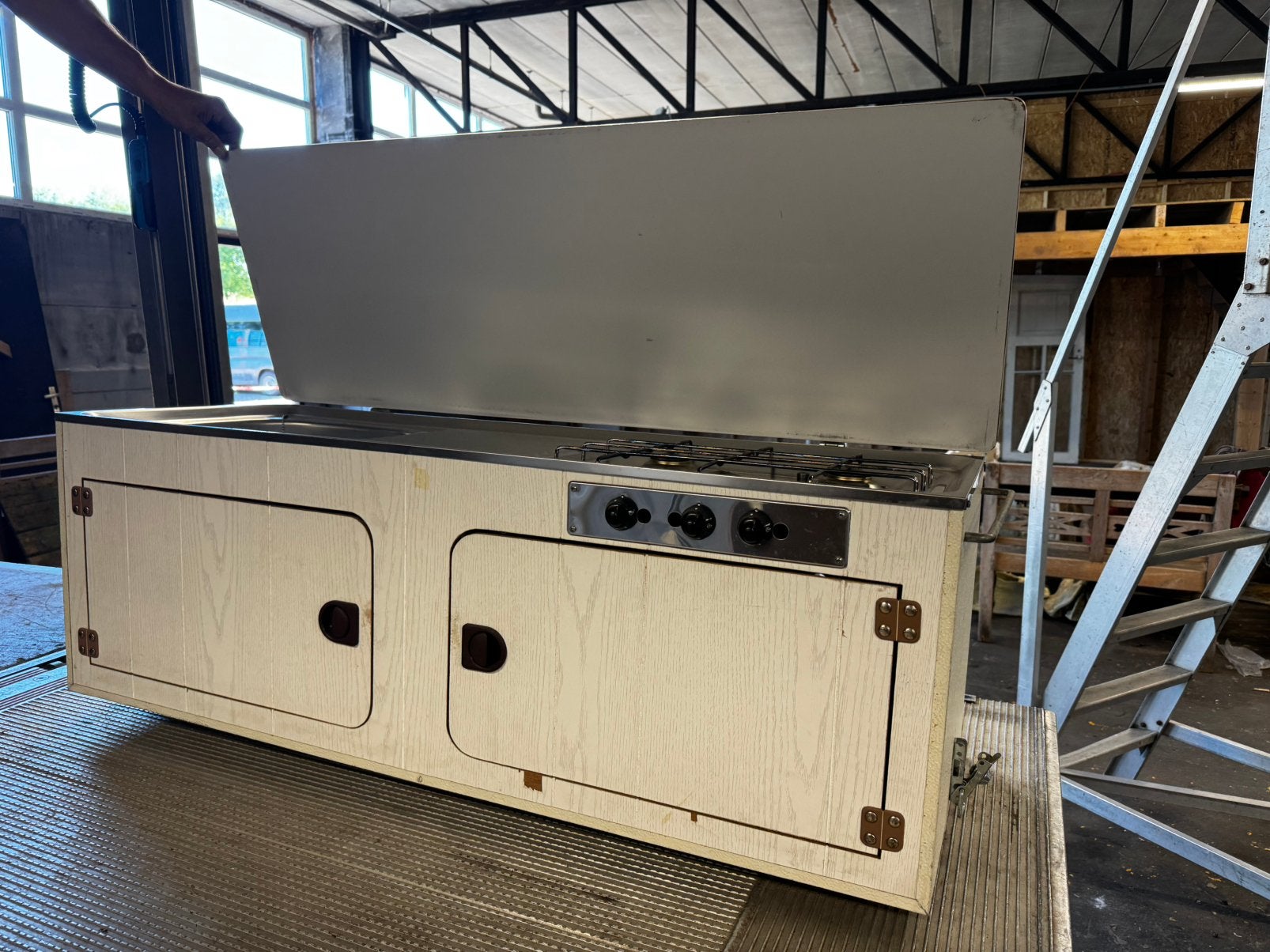 Keukenblok caravan camper, Caravans en Kamperen, Ophalen, Gebruikt, X, X