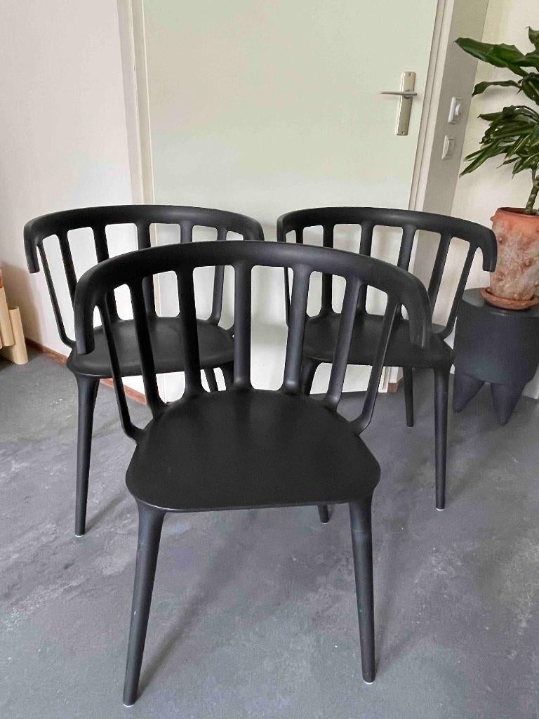 Ikea PS 2012 stoel met armleuningen, Ophalen, Kunststof, Drie, Zwart