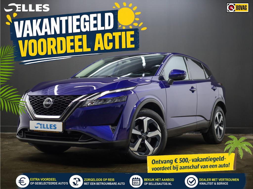 Nissan QASHQAI 1.3 MHEV Xtronic N-Connecta | Carplay & Andro, Auto's, Nissan, Adaptive Cruise Control, Stof, Blauw, Bedrijf