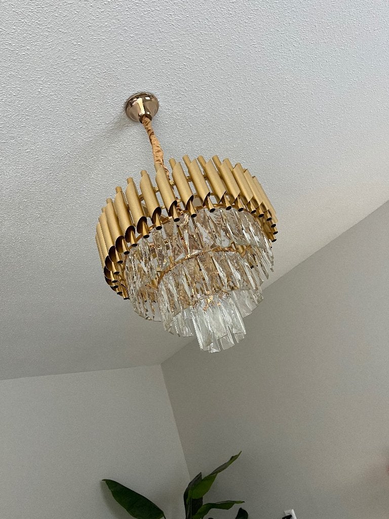 Hanglamp hotel chique Eric Kuster style, Ophalen, Gebruikt, Glas, E27 (groot)