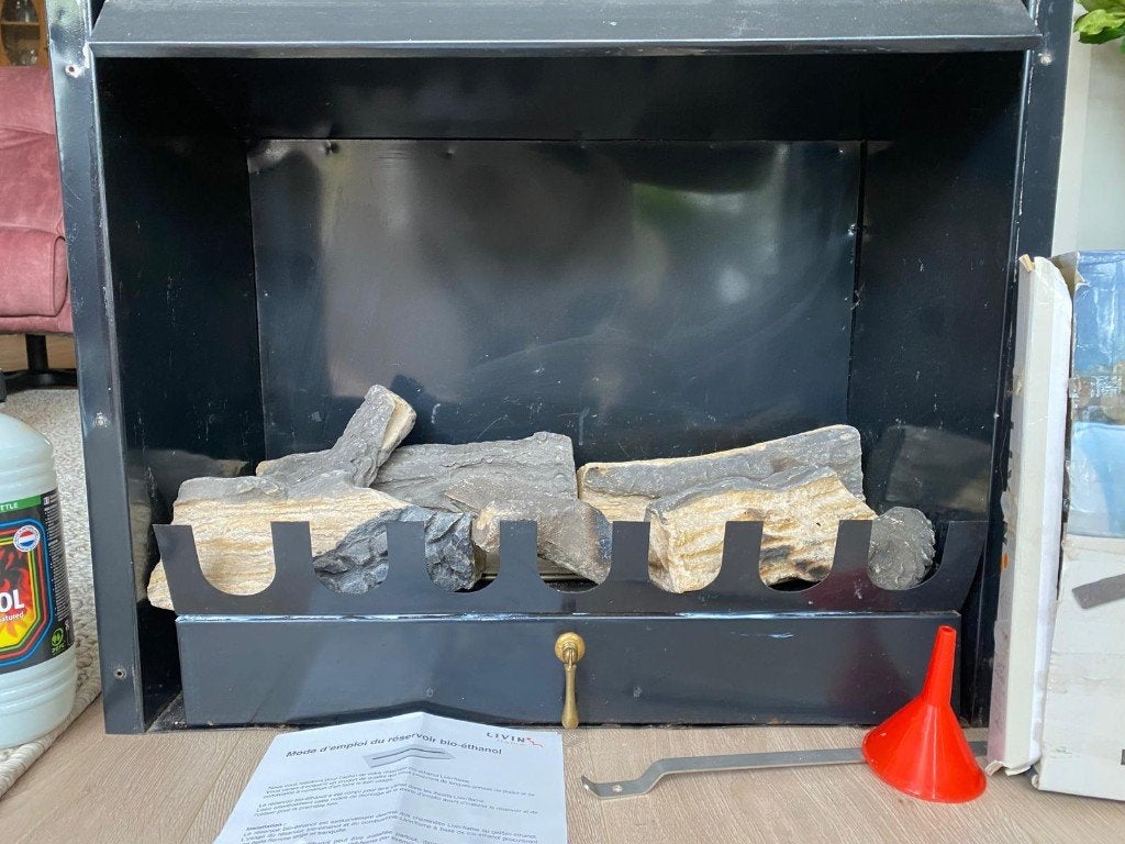bio-ethanol brander met haardblokken, Ophalen, Gebruikt, Vrijstaande haard, Overige soorten