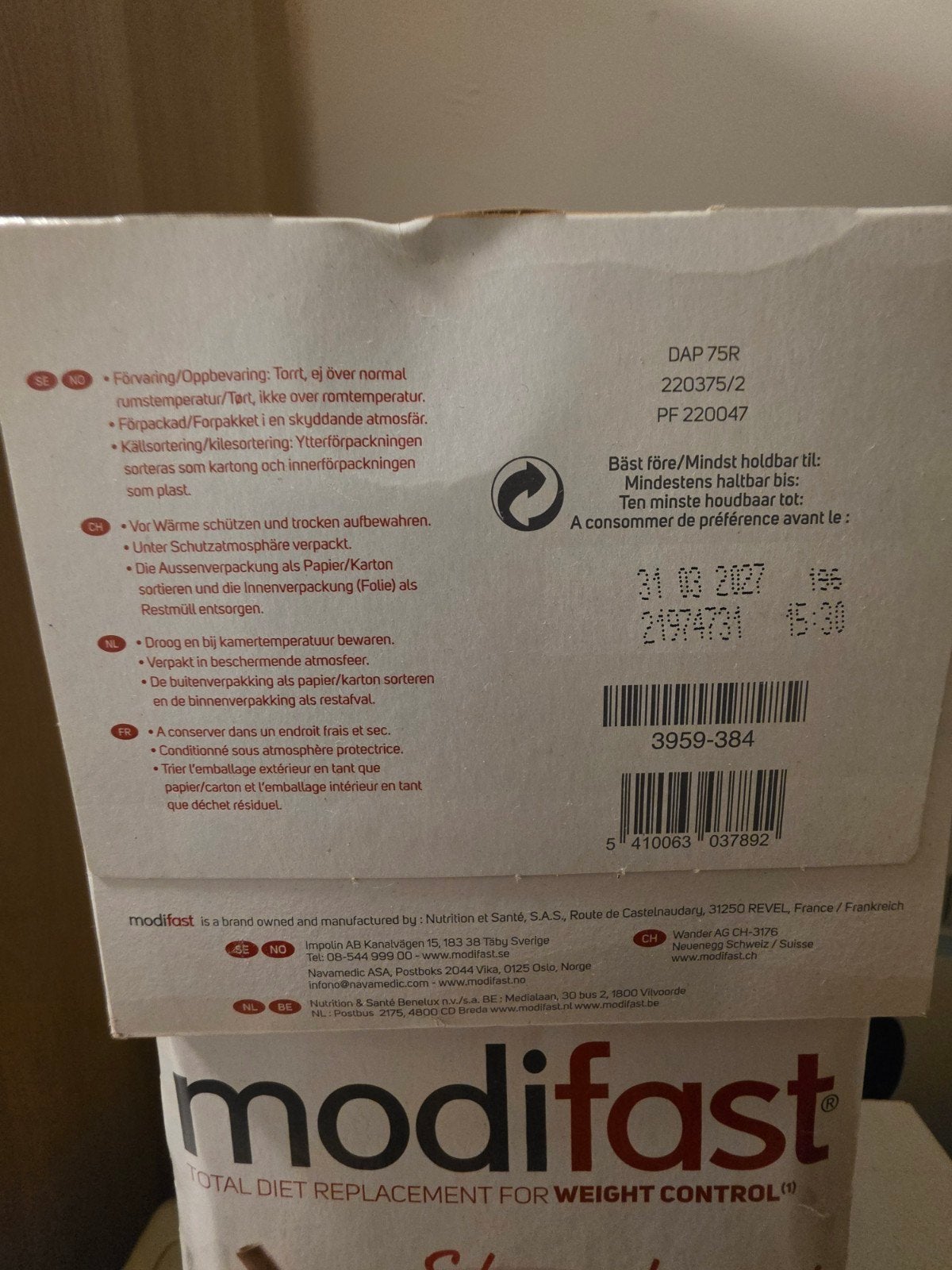 Modifast Maaltijdvervanger - Diverse Smaken (Nieuw), Ophalen, Nieuw, Overige typen