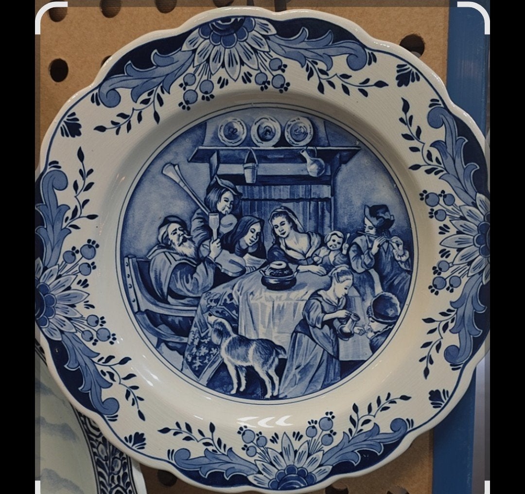 Bord Delftsblauw, Antiek en Kunst, Antiek | Wandborden en Tegels, Ophalen of Verzenden